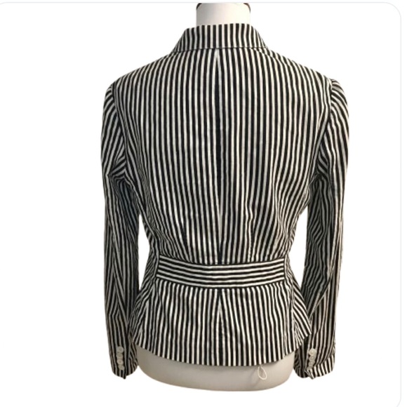 Ralph Lauren Blue Label Linen Blend Striped Preppy Blazer 6 - Picture 4 of 10